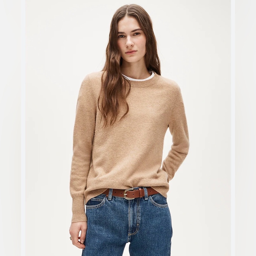 J. Crew Extra Soft Wool Blend Beige Sweater in Women’s Sz Small